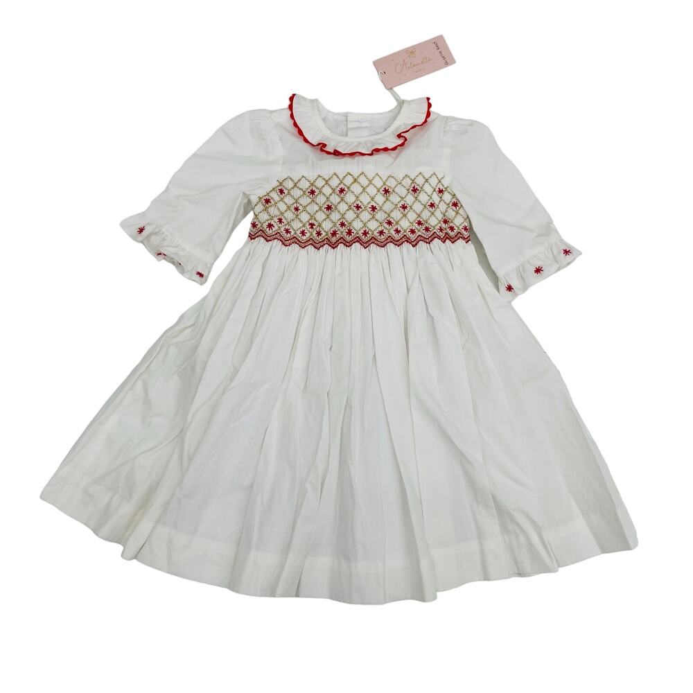 NWT Antoinette Paris 24M Giselle White and Red with Bloomers
